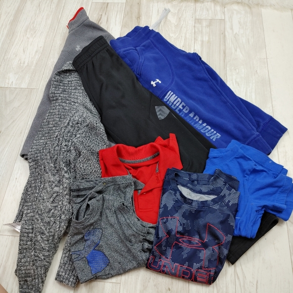 Under Armour Other - 8 Piece Lot Boys Xs/s-7 Under Armour Nike Polo Pants Joggers. Multiple sizes R